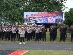 Apel Polres Ende di Puncak Peringatan Hari Bhayangkara ke-78