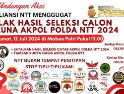 Besok Aliansi NTT Tergugat Aksi Besar-Besaran di Mabes Polri
