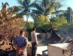 Kebakaran di Wewaria Seorang Ibu Mengalami Luka Bakar