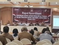 Sukseskan Pilkada Ende, KPU Gelar Kegiatan Desk Pilkada, Ini Yang Dibahas