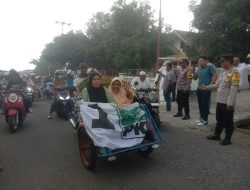 Gunakan Bentor, Pendukung Antar Djafar-Sani ke KPU Ende