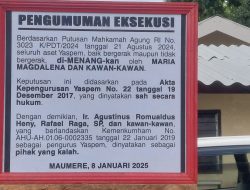 Gugatan Heni Doing, cs Ditolak, Tergugat Minta Segera Kosongkan Kantor Yaspem