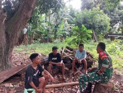 Babinsa Koramil 04 Kewapante Laksanakan Komsos Himbau Kenakalan Remaja.