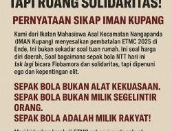IMAN Kupang: Sepak Bola NTT Jangan Jadi Ladang Politik – ETMC Harus Kembali ke Rakyat