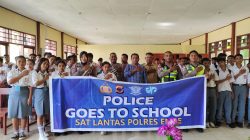 Sambangi SMK Swasta Santo Vincentius Ndona, Satlantas Polres Ende Ajak Siswa Jadi Pelopor Keselamatan di Jalan