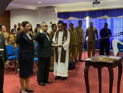 Bupati Ende Yosef Benediktus Badeoda Lantik Tiga Pejabat Administrator dan Pengawas