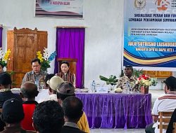 Hari Kelima di Alor, Bunda Julie Laiskodat Gelar Sosialisasi Peran dan Fungsi LPS di Lantoka, Alor Timur.