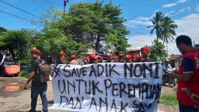 PMKRI Demo di Mapolres Sikka, Desak Kepastian Hukum Kasus Kematian Siswi SMP