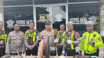 ​Polres Ende Musnahkan 65 Knalpot Racing, Kapolres: Jangan Ada Lagi Suara Bising di Malam Hari