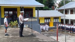 Police Goes To School, KBO Satlantas Polres Ende Ajak Siswa SMPN 2 Ende Selatan Jadi Pelopor Kamtibmas