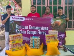 Dentos HPRP Salurkan Bantuan Sembako Untuk Korban Gempa Flores