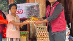 YKKI Salurkan Bantuan Sembako bagi Korban Gempa Flores di Kampung Pemo, Desa Wolotopo, Kab Ende