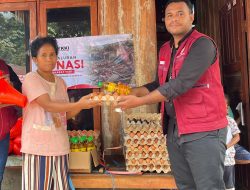 YKKI Salurkan Bantuan Sembako bagi Korban Gempa Flores di Kampung Pemo, Desa Wolotopo, Kab Ende