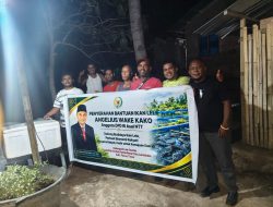 Angelius Wake Kako Serahkan 1.500 Ekor Ikan Lele untuk Kelompok Guntar di Larantuka